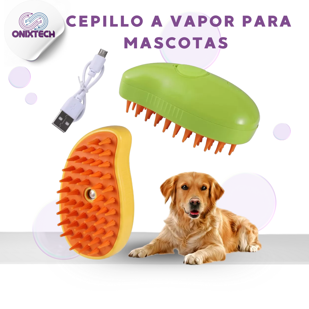 Cepillo A Vapor para Mascotas | Elimina Pelo y Desenreda sin Dolor