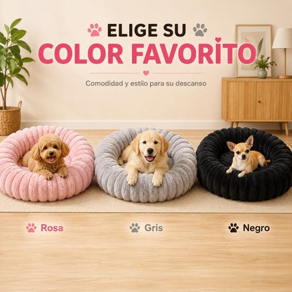 Cama Antiestrés Afelpada para Perros y Gatos | Descanso Premium MIMOPETS