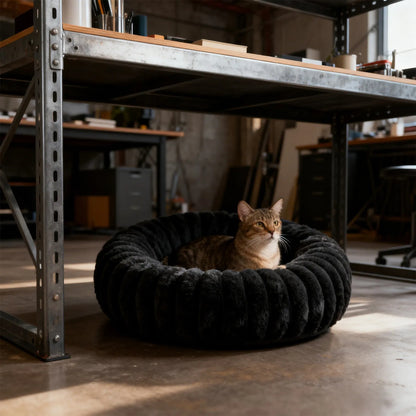 Cama Antiestrés Afelpada para Perros y Gatos | Descanso Premium MIMOPETS